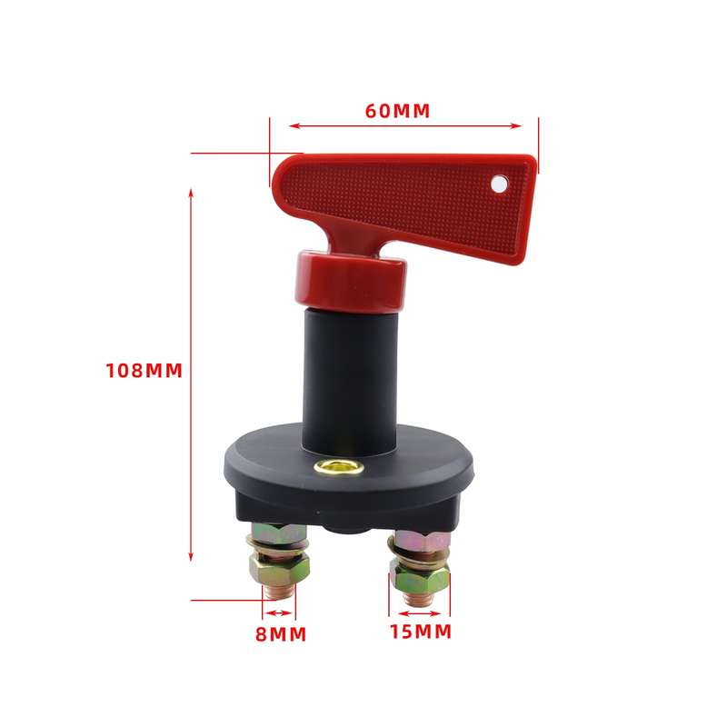 Pair Car / Boat Battery Power Off Switch with 100A Terminal(Black)