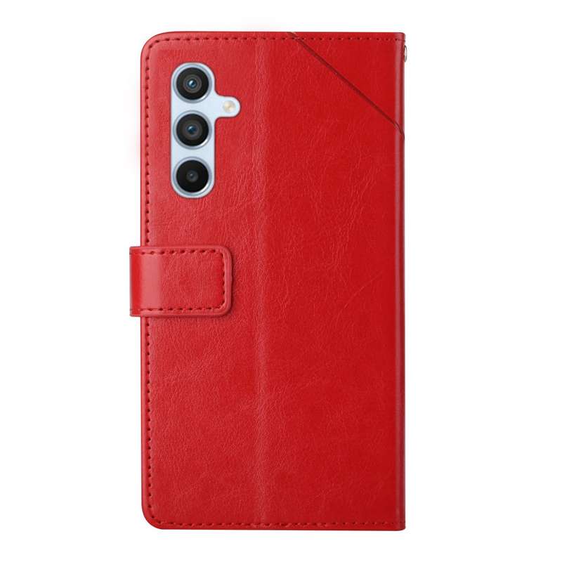 For Samsung Galaxy A36 5G Y-shaped Pattern Flip Leather Phone Case(Black)