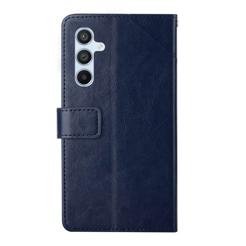 For Samsung Galaxy A36 5G Y-shaped Pattern Flip Leather Phone Case(Black)