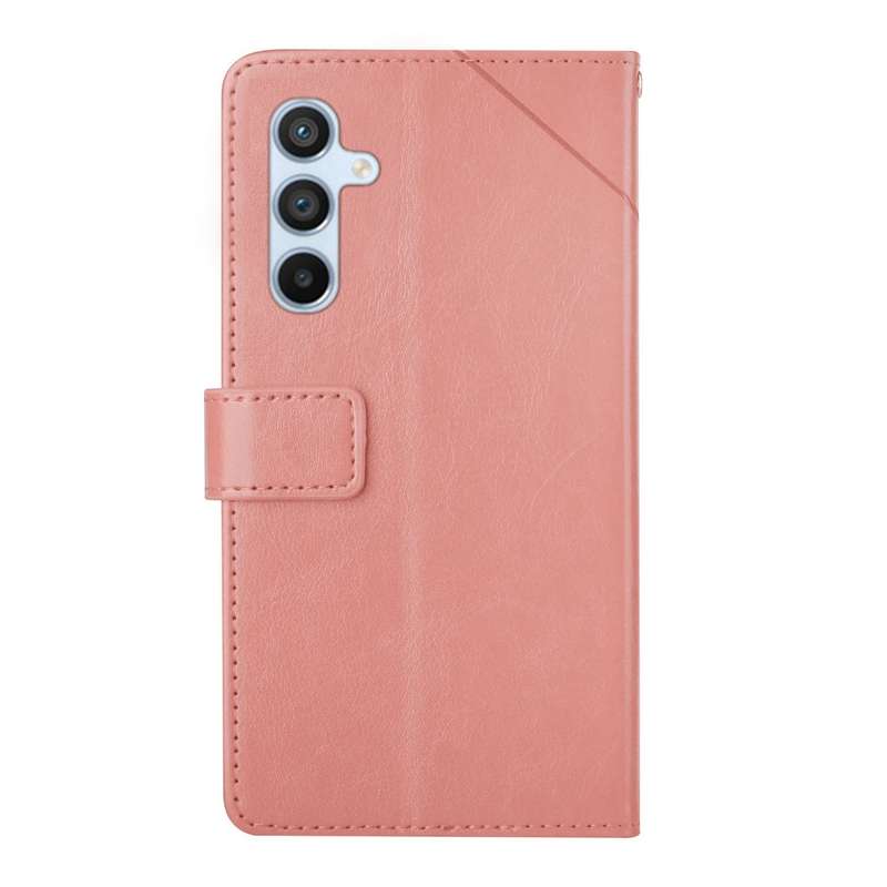For Samsung Galaxy A36 5G Y-shaped Pattern Flip Leather Phone Case(Black)