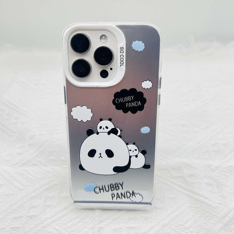 For iPhone 8 Plus / 7 Plus Cartoon Panda TPU Hybrid PC Phone Case(Sleep Panda)