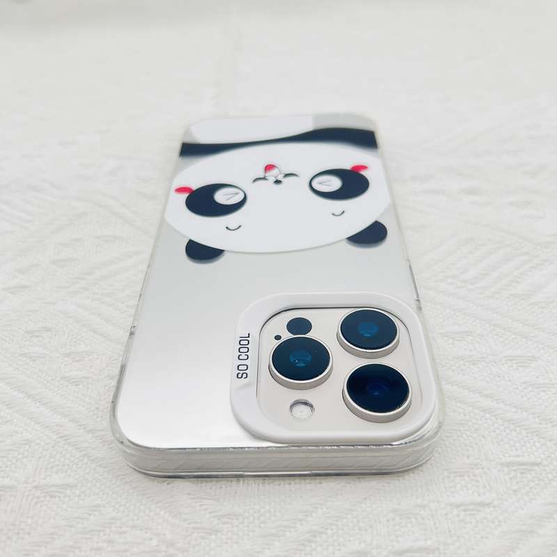For iPhone 8 Plus / 7 Plus Cartoon Panda TPU Hybrid PC Phone Case(Sleep Panda)