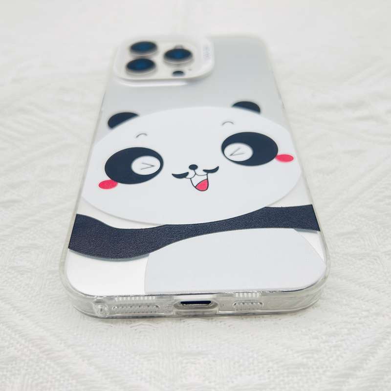 For iPhone 8 Plus / 7 Plus Cartoon Panda TPU Hybrid PC Phone Case(Sleep Panda)
