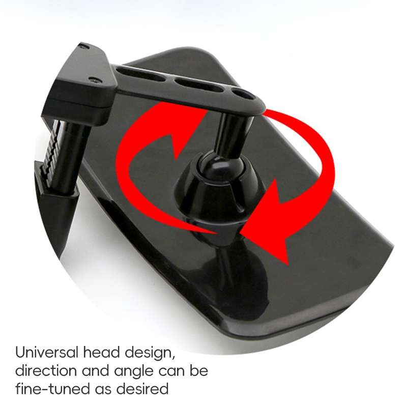 3R-2361 Car Auxiliary Rearview Side Mirror Wide Angle Interior Mirror(Black)