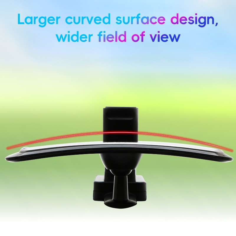 3R-2361 Car Auxiliary Rearview Side Mirror Wide Angle Interior Mirror(Black)