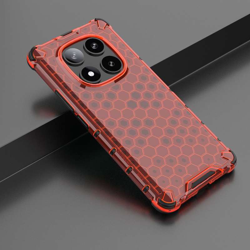 For Redmi Note 14 Pro 5G Honeycomb Shockproof Phone Case(White)