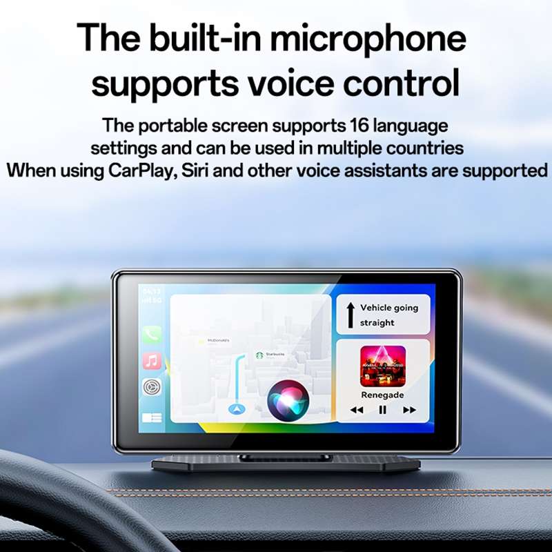 Yesido KM17 7 inch Center Console CarPlay Portable Car Video Navigation(Black)