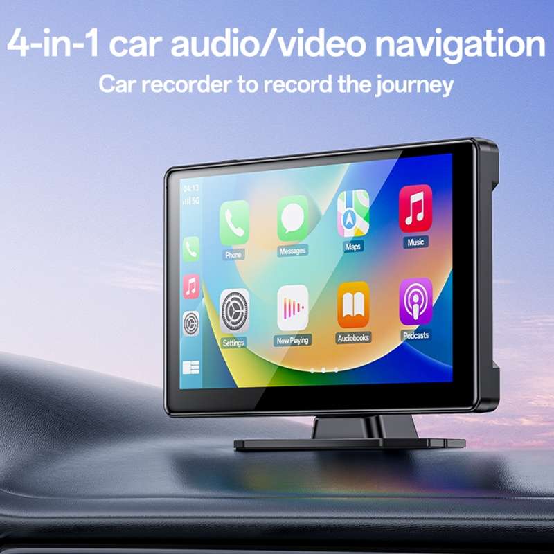 Yesido KM18 9 inch Center Console CarPlay Portable Car Video Navigation with Driving Recorder(Black)