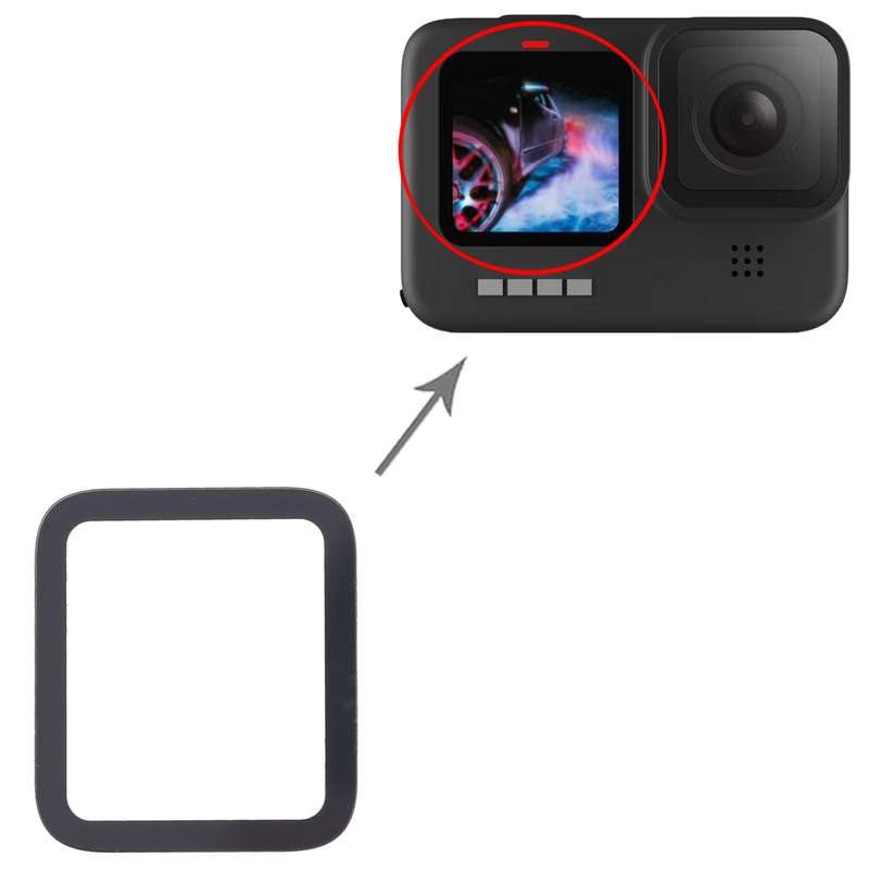 For GoPro Hero7 Black Original Front Small LCD Screen Outer Glass Lens