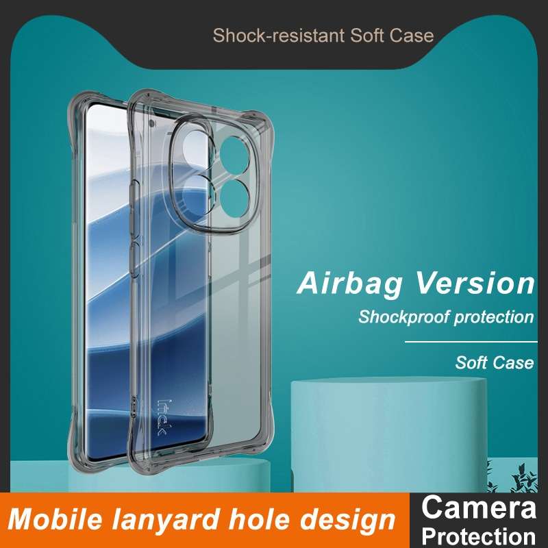 For Redmi Note 14 Pro 5G imak Shockproof Airbag TPU Phone Case(Transparent)