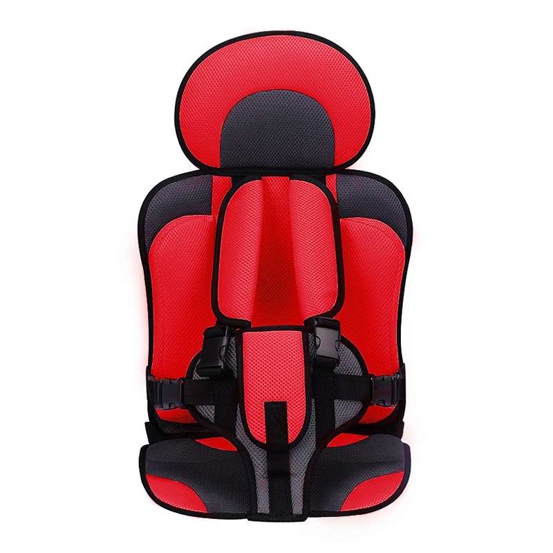 Car Portable Children Safety Seat, Size:50 x 33 x 21cm (For 0-5 Years Old)(Red + Black)