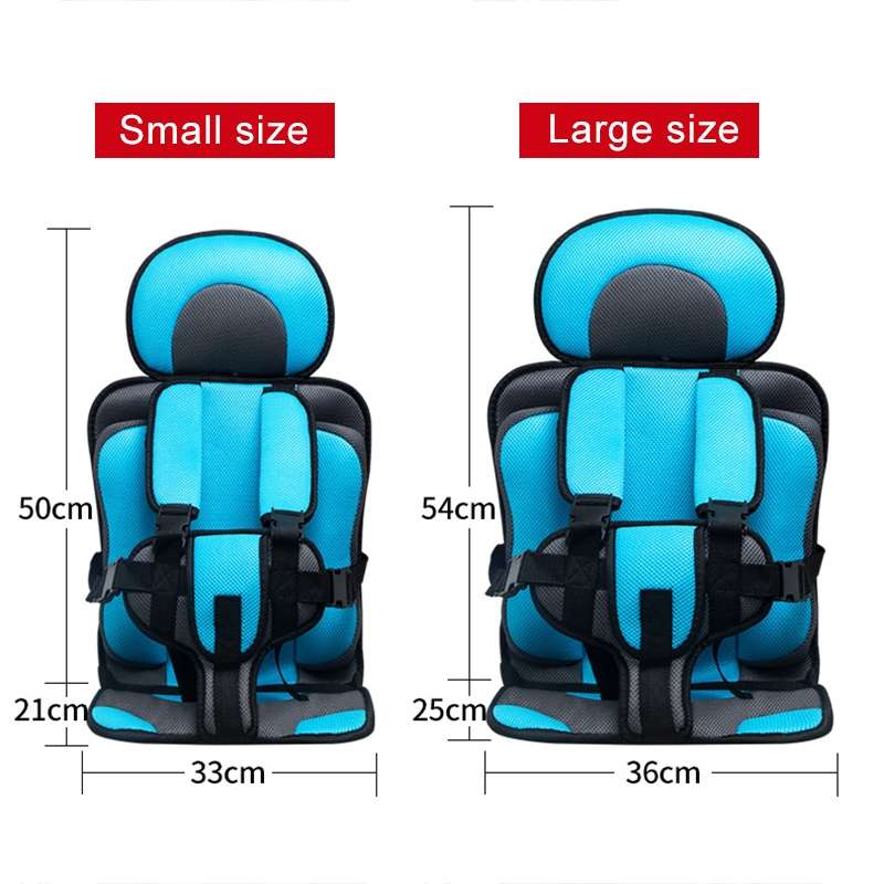 Car Portable Children Safety Seat, Size:50 x 33 x 21cm (For 0-5 Years Old)(Red + Black)