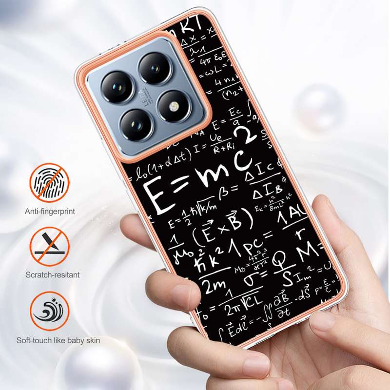 For Xiaomi 14T Pro Electroplating Marble Dual-side IMD Phone Case(Smile)