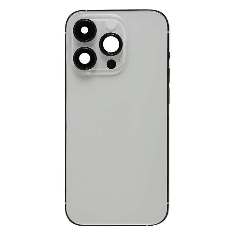 For iPhone 14 Pro Battery Back Cover with Power + Volume Flex Cable + Wireless Charging Module, Vers