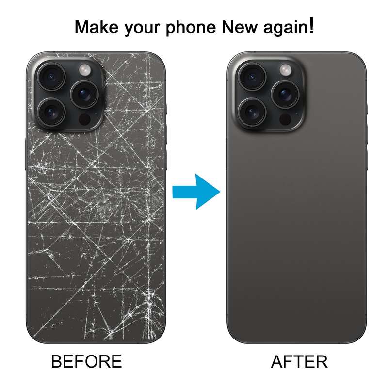 For iPhone 14 Pro Battery Back Cover with Power + Volume Flex Cable + Wireless Charging Module, Vers
