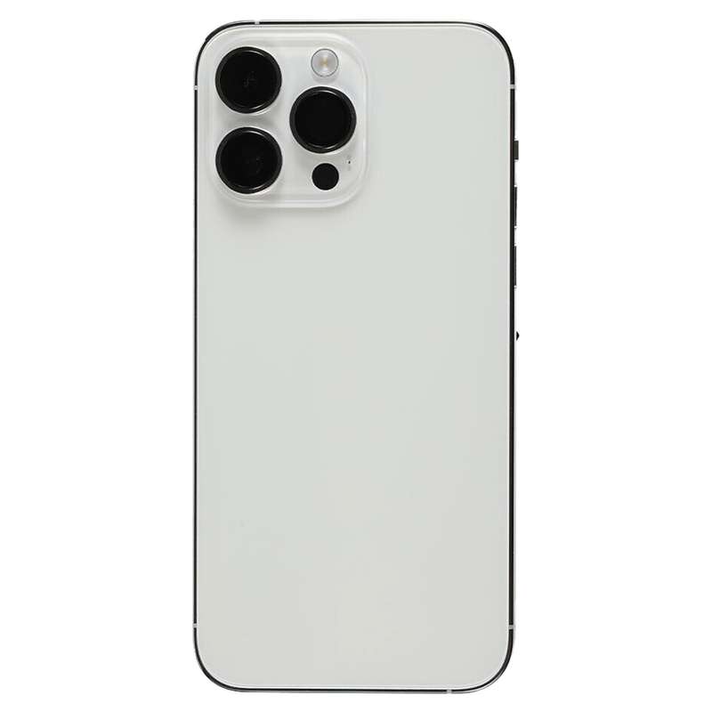 For iPhone 14 Pro Max Battery Back Cover Assembly, Version:US Version(Silver)
