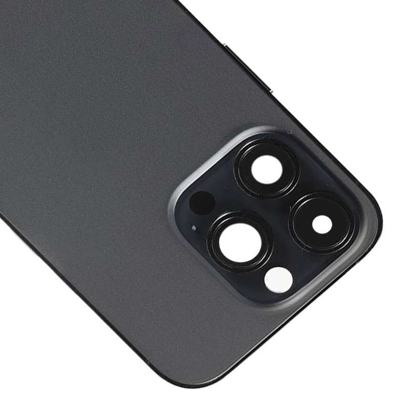 For iPhone 14 Pro Battery Back Cover with Side Keys & Card Tray, Version:US Version(Black)