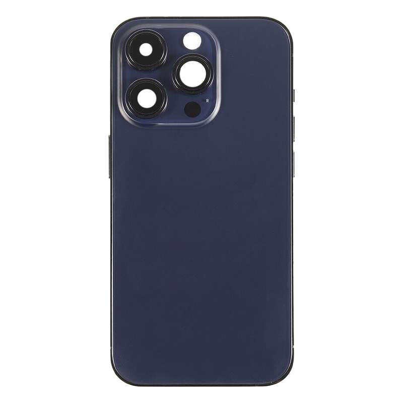 For iPhone 14 Pro Battery Back Cover with Side Keys & Card Tray, Version:US Version(Purple)