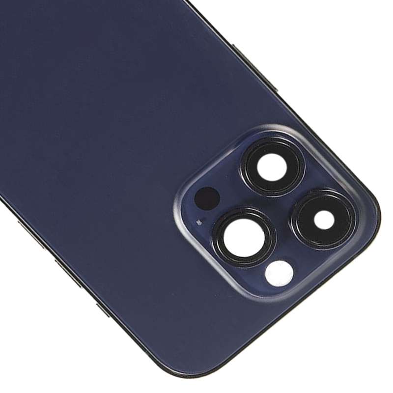 For iPhone 14 Pro Battery Back Cover with Side Keys & Card Tray, Version:US Version(Purple)