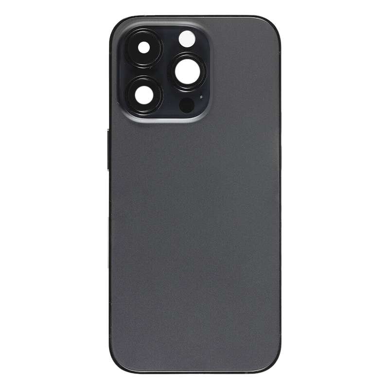 For iPhone 14 Pro Battery Back Cover with Side Keys & Card Tray, Version:CE EU Version(Black)