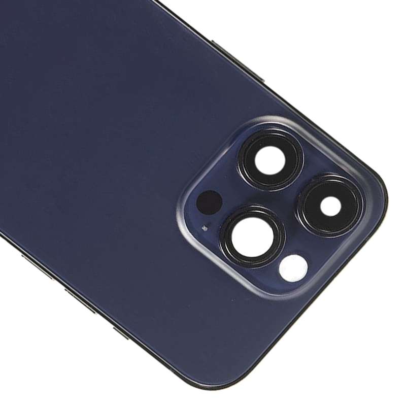For iPhone 14 Pro Max Battery Back Cover with Side Keys & Card Tray, Version:China Version(Purple)