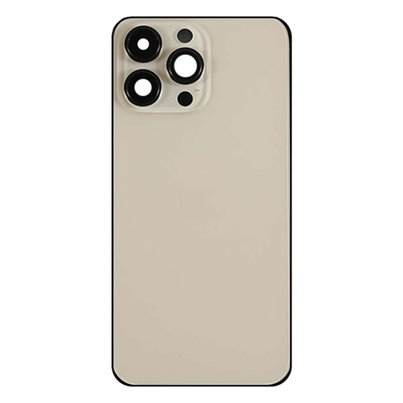 For iPhone 14 Pro Max Battery Back Cover with Side Keys & Card Tray, Version:CE EU Version(Gold)