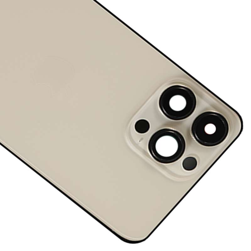 For iPhone 14 Pro Max Battery Back Cover with Side Keys & Card Tray, Version:CE EU Version(Gold)