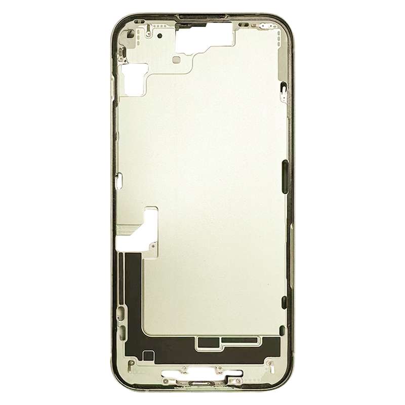 For iPhone 15 Middle Frame Bezel Plate with Side Keys + Card Tray, Version:China Version(Yellow)