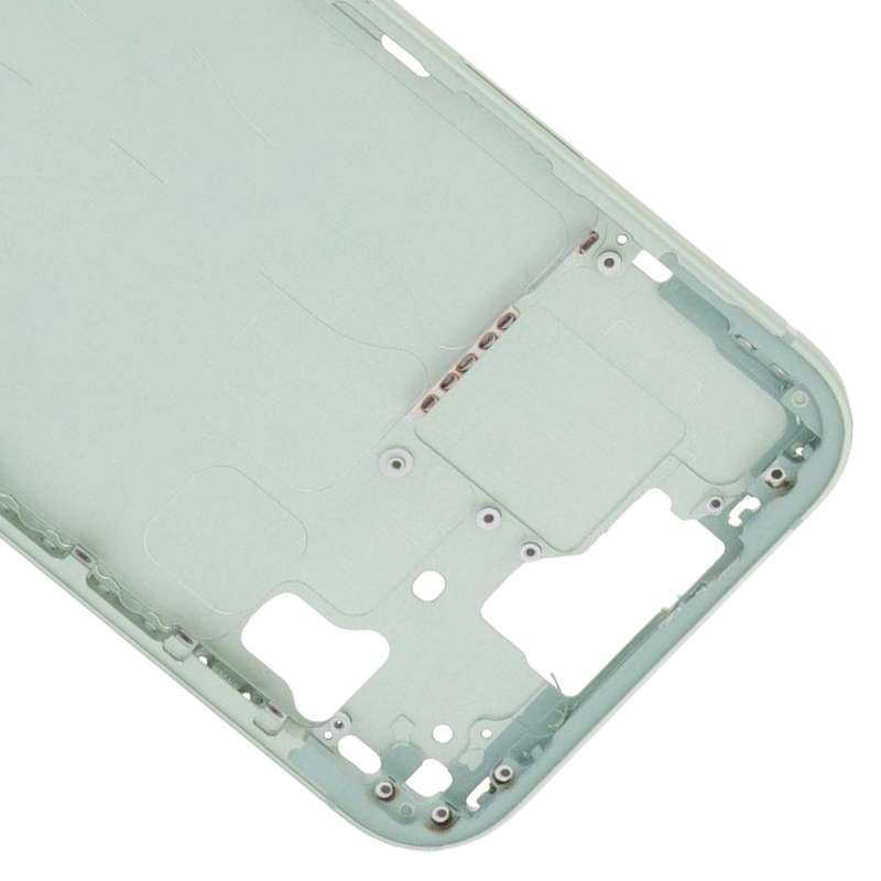 For iPhone 15 Middle Frame Bezel Plate with Side Keys + Card Tray, Version:CE EU Version(Green)