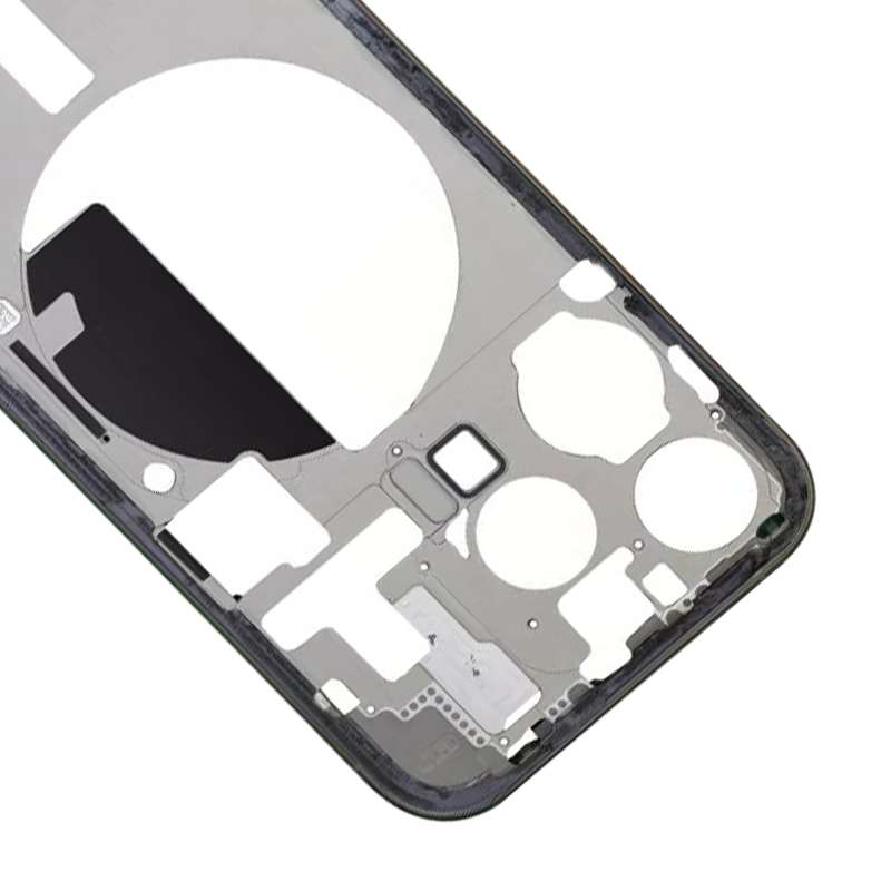 For iPhone 15 Pro Middle Frame Bezel Plate with Side Keys + Card Tray, Version:CE EU Version(Black)