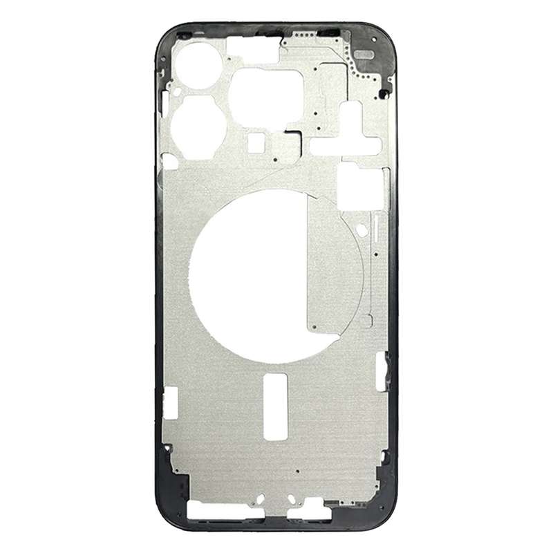 For iPhone 15 Pro Max Middle Frame Bezel Plate with Side Keys + Card Tray, Version:CE EU Version(Bla