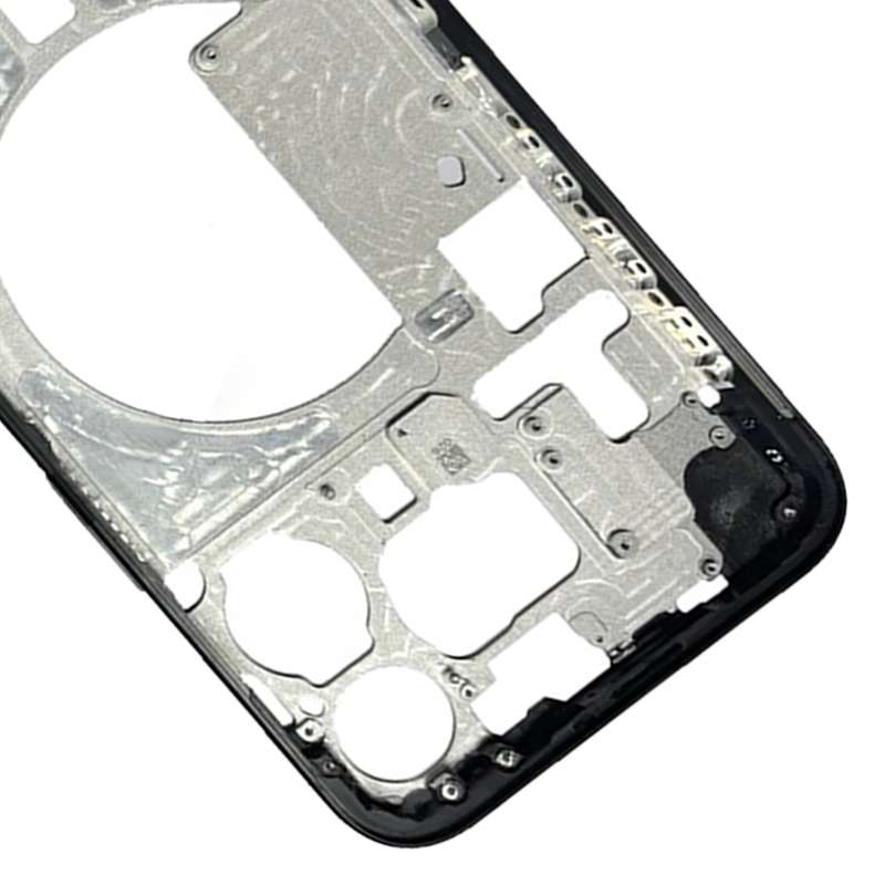 For iPhone 15 Pro Max Middle Frame Bezel Plate with Side Keys + Card Tray, Version:CE EU Version(Bla