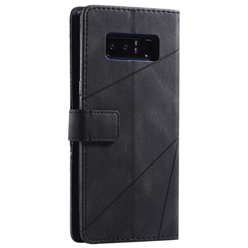 For Samsung Galaxy Note 8 Skin Feel Splicing Horizontal Flip Leather Case with Holder & Card Slots &
