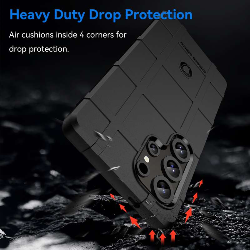 For Samsung Galaxy S25 Ultra 5G Full Coverage Shockproof TPU Phone Case(Black)