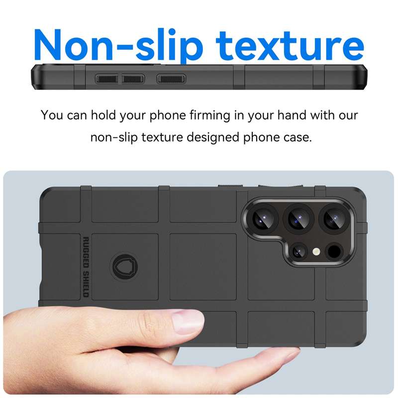 For Samsung Galaxy S25 Ultra 5G Full Coverage Shockproof TPU Phone Case(Black)