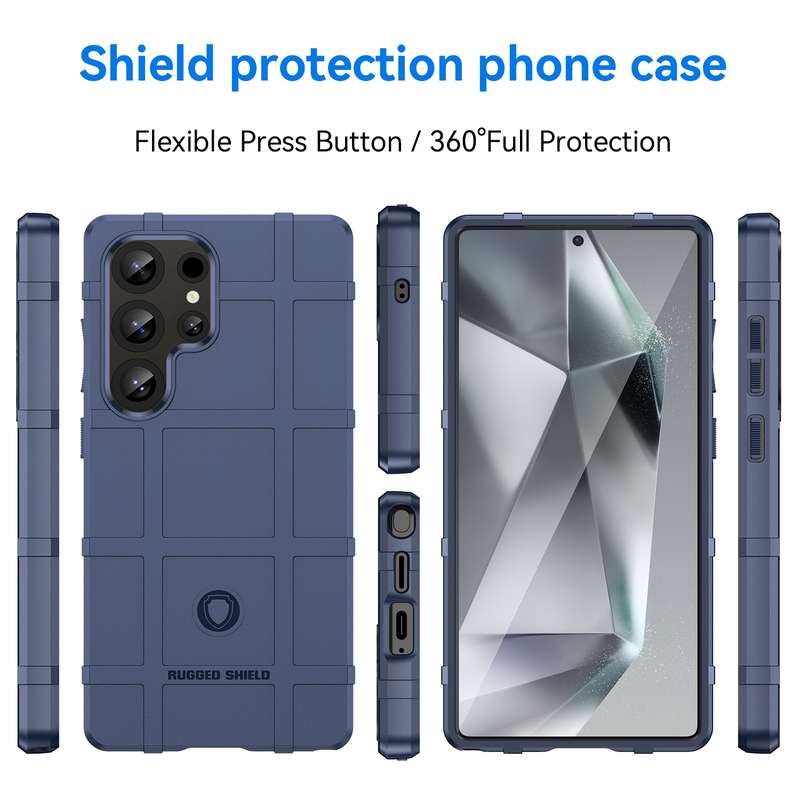 For Samsung Galaxy S25 Ultra 5G Full Coverage Shockproof TPU Phone Case(Black)
