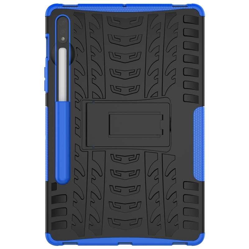 For Samsung Galaxy Tab S8 / Galaxy Tab S7 T870 / T875 Tire Texture Shockproof TPU+PC Protective Case