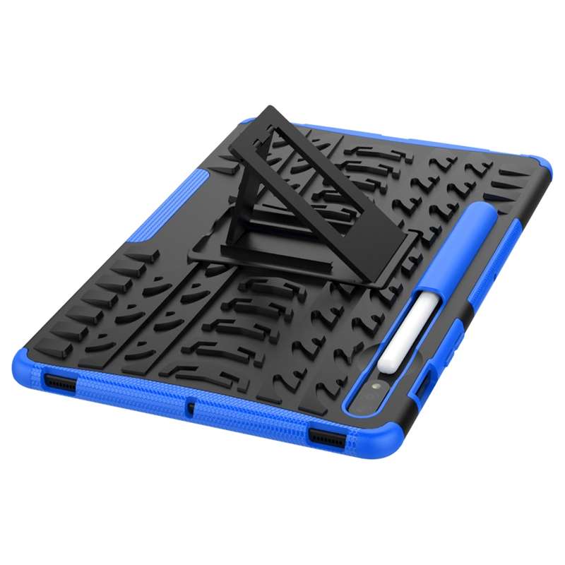 For Samsung Galaxy Tab S8 / Galaxy Tab S7 T870 / T875 Tire Texture Shockproof TPU+PC Protective Case