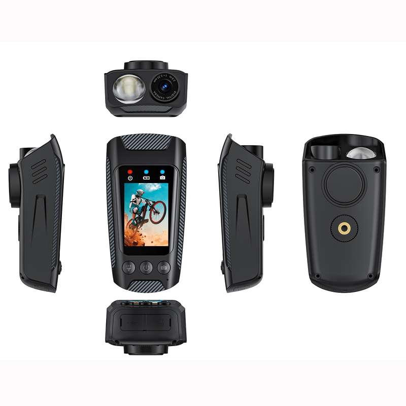 C3 Pro 2 inch IPS Color Screen IPX5 Waterproof Video Recording Lighting Cycling Camera(Black)