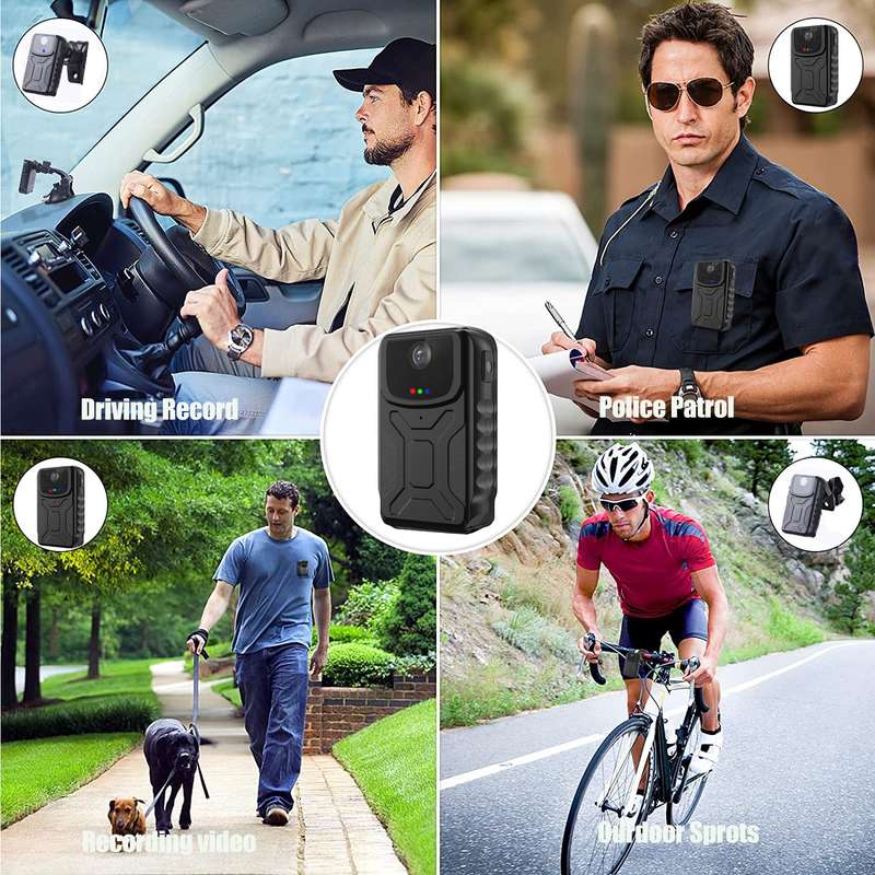 860B 1080P 140 Degree Wide Angle Wearable Portable Mini Camera(Black)