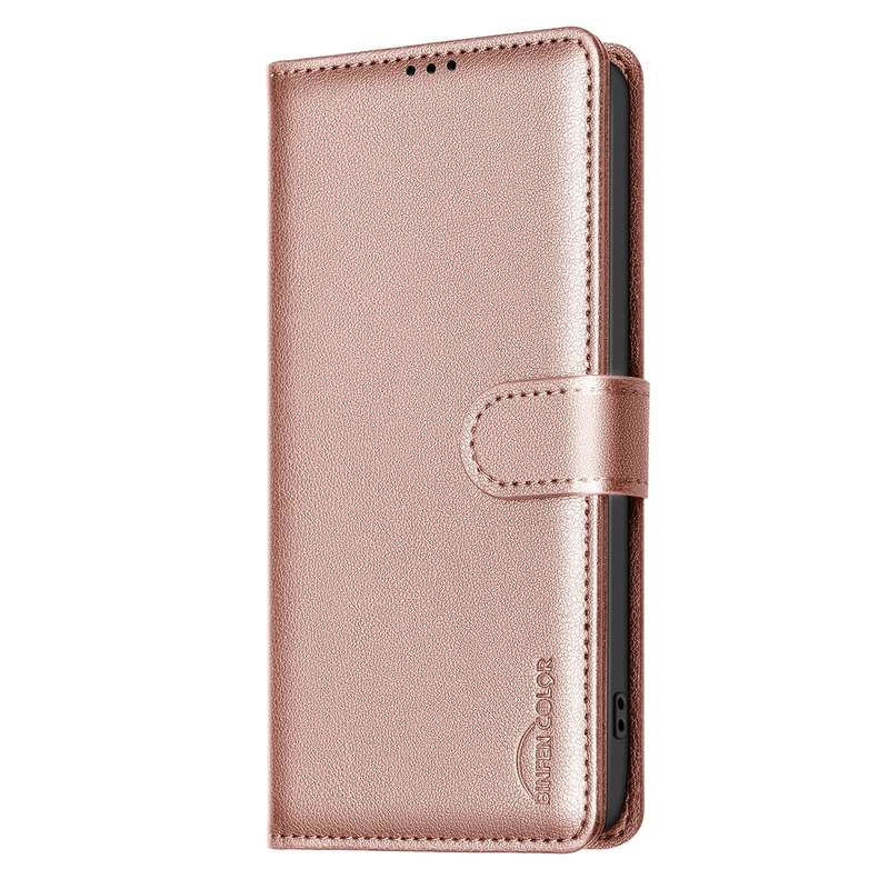 For Redmi Note 14 Pro 5G / Note 14 Pro+ 5G  Litchi Texture RFID Anti-theft Leather Phone Case(Gold)