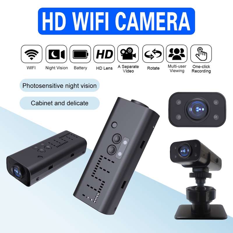 WK13 720P Smart Remote Wifi Camera Supports Infrared Night Vision(Black)