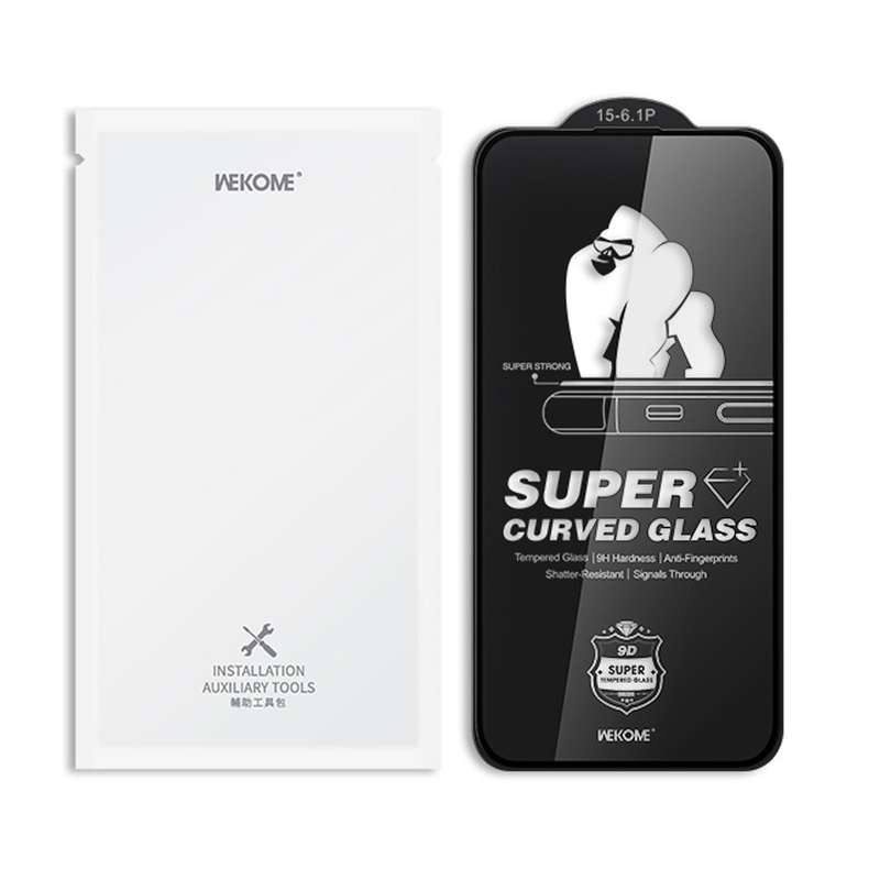 For iPhone 16 / 15 WK WTP-092 King Kong 6D Curved 28 Degree Privacy Tempered Glass Film