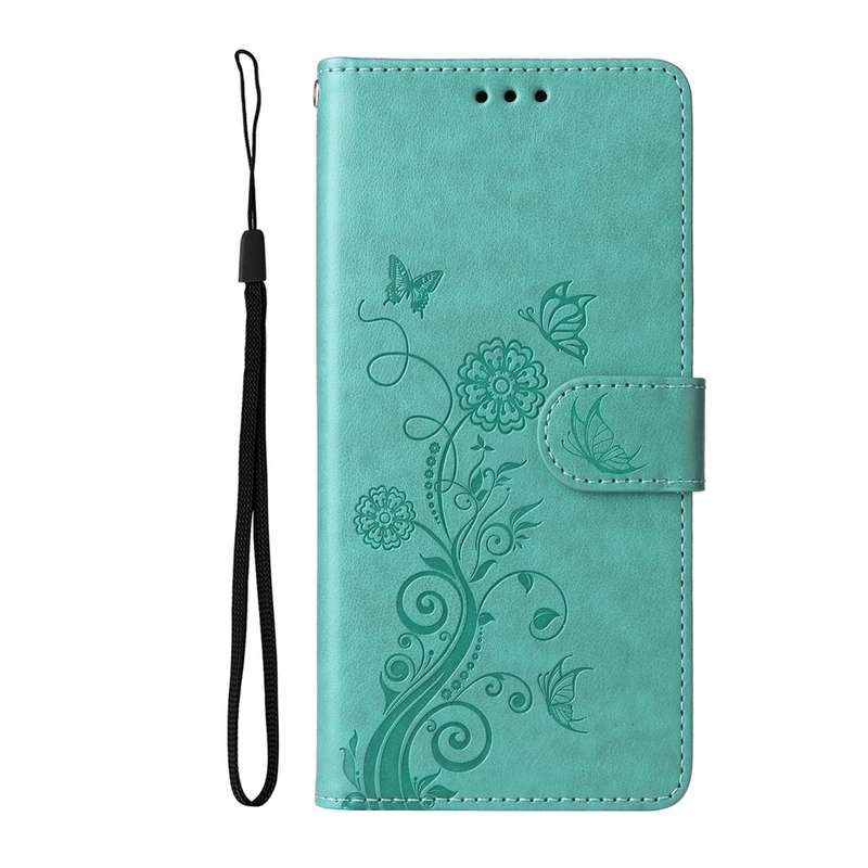 For Redmi Note 14 5G Embossed Butterfly Flowers Leather Phone Case(Purple)