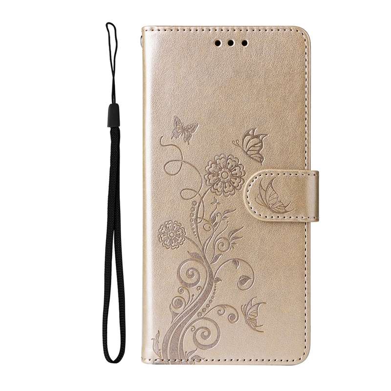 For Redmi Note 14 Pro 5G / Note 14 Pro+ 5G Embossed Butterfly Flowers Leather Phone Case(Purple)
