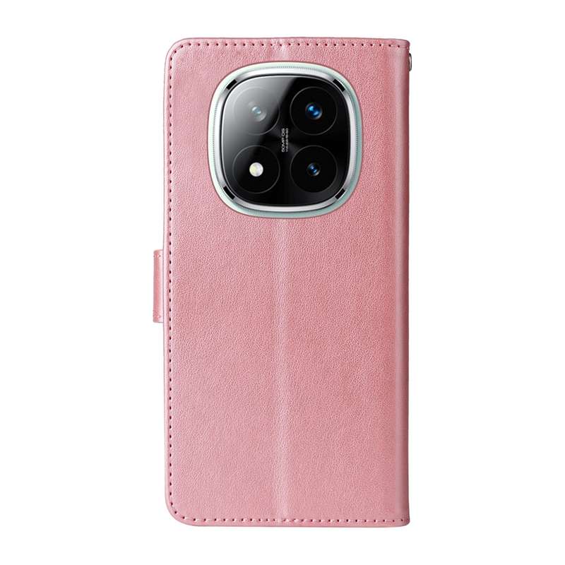 For Redmi Note 14 Pro 5G / Note 14 Pro+ 5G Embossed Butterfly Flowers Leather Phone Case(Purple)