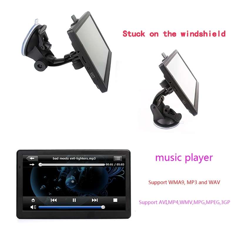 7 inch Car HD GPS Navigator 8G+128M Capacitive Screen Support FM / TF Card, Germany Map