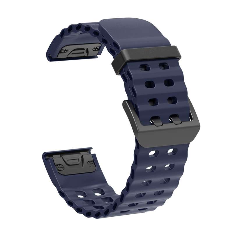 For Garmin 26mm Ocean Quick Release Silicone Watch Band(Black)