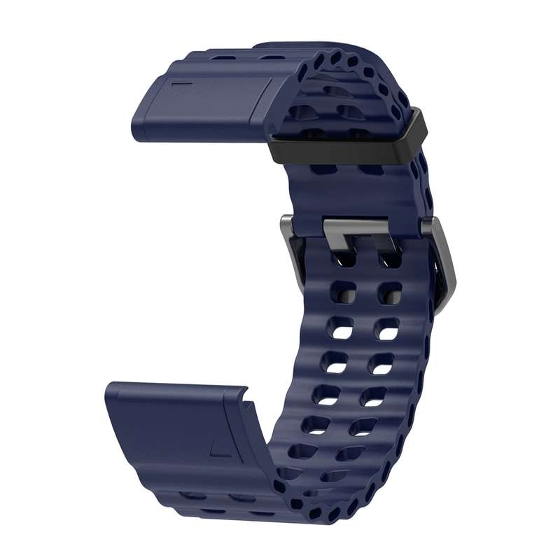 For Garmin 26mm Ocean Quick Release Silicone Watch Band(Black)