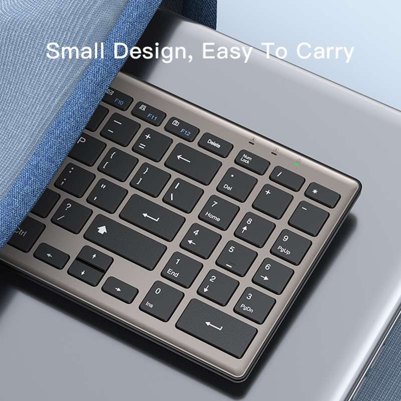 Yesido KB10 Portable 95 Keys 2.4G Wireless Computer Keyboard(Black)